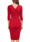 ELEGANT DRESS YOLIE light red