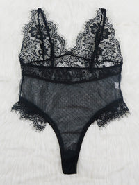 LACE BODYSUIT IMELDA black