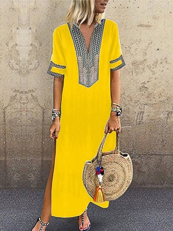 MAXI DRESS OLISA kollane