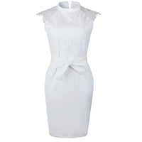 MIDI DRESS KEILANI white