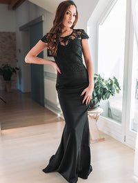 EVENING DRESS NORAIN black