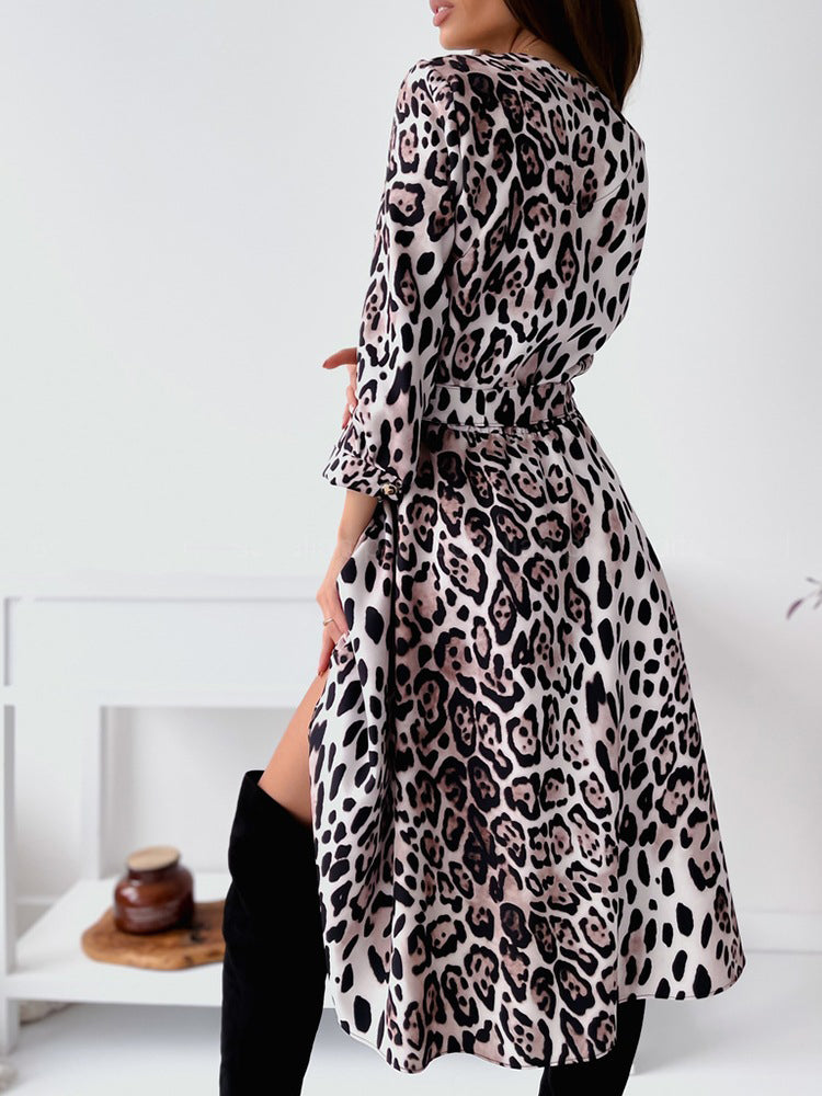 ELEGANTNE KLEIT KAMALIA leopard