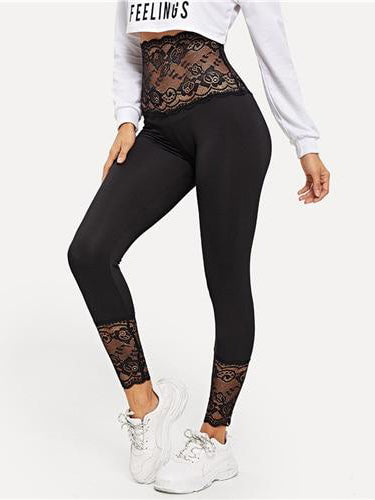 LACE LEGGINGS SANCIA black