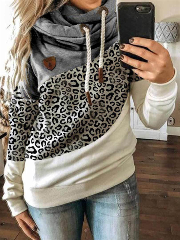 HOODY MARCELINDA hall ja leopard